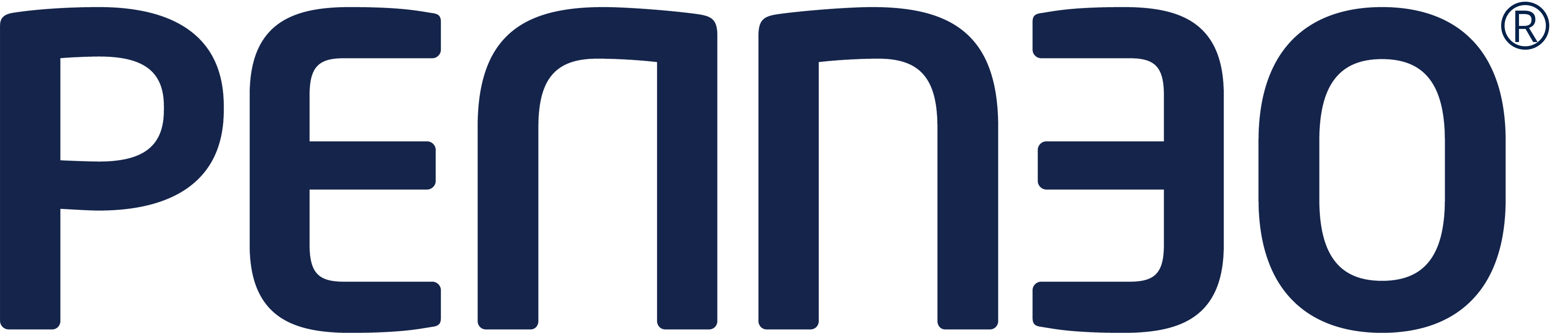 Penneo transparent dark blue logo