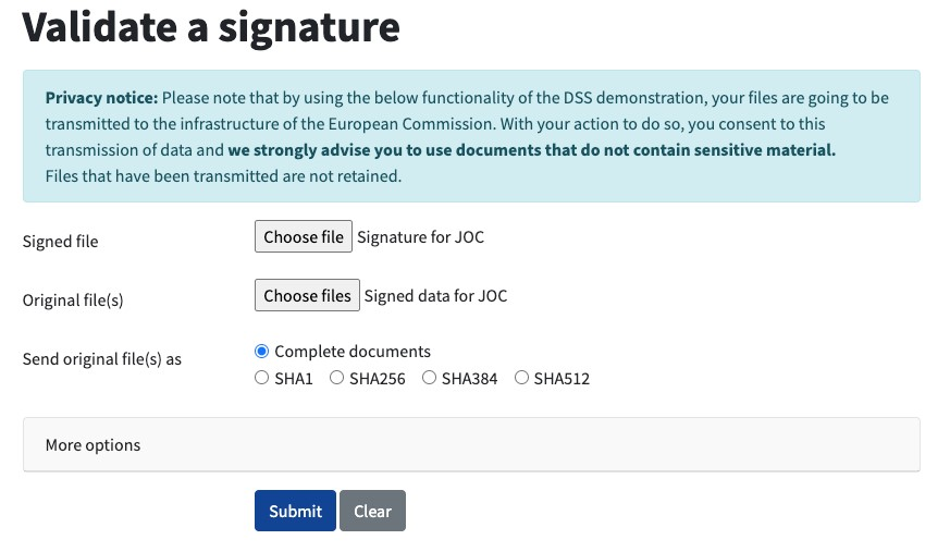 Validate each signature separately